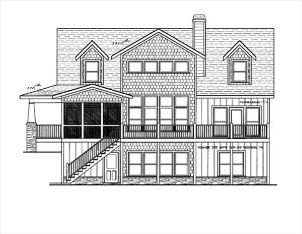 Rear Elevation image of PEARSON House Plan
